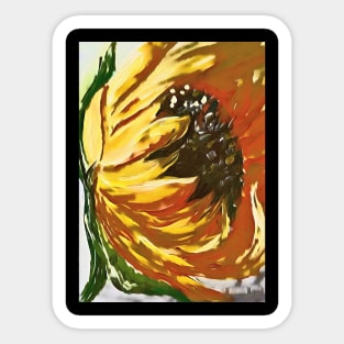 Smiling Sunflower Sticker